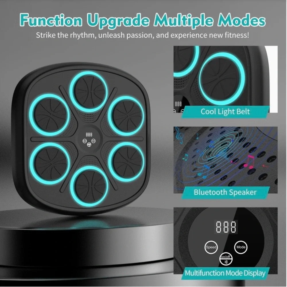 NIB Yucate Music Boxing Machine w/ Gloves – Bluetooth Wall Mount 🥊🎶